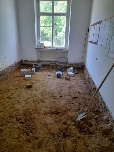 Rohbau mit Stützen